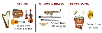 types of instruments